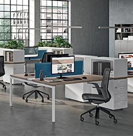 Codos open-space 2 personnes Bureau modulable open space